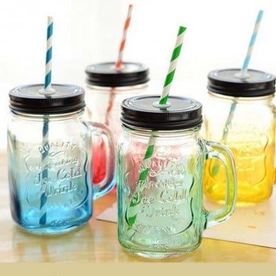 Vintage Jar Mug Drink Beverages Juice Glass Cup Style Degree Sg Singapore