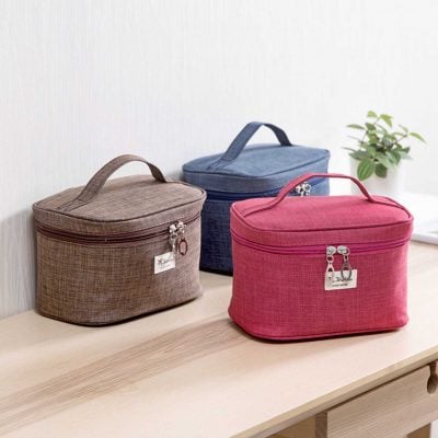 Spacious Cosmetics Travel Cosmetic Organizer Organizer Essentials Bag Pouch Style Degree sg singapore