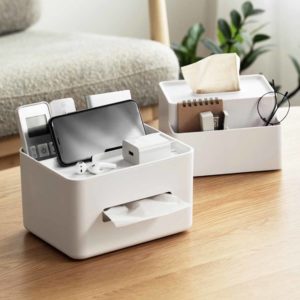 Tissue Multi Holder (With Phone Stand) Tissue Box Cover Desk Organizer Stationery Living Room Style Degree Sg Singapore