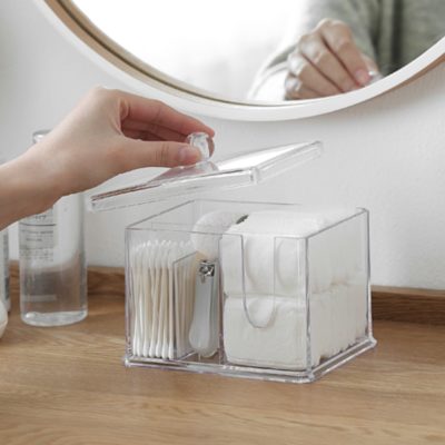 Classic Makeup Removal Box, cosmetics organiser, box, makeup desk organiser, organization, cosmetic organisation, style degree, singapore, sg