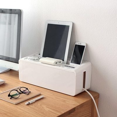 Cable Management Box Organizer Organiser Charging Phone Dock Style Degree Sg Singapore