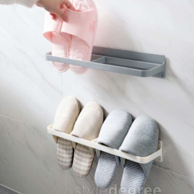 Multi Hanging Footwear Holder, bathroom slippers holder, bathroom wall holder, shoes holder, style degree, sg singapore