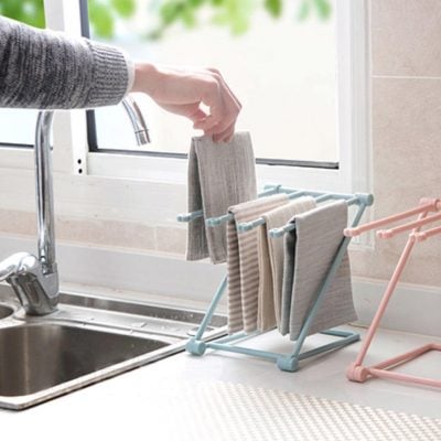 Kitchen Cloth Holder Cooking Washing Cleaning Hanger Rack Style Degree Sg Singapore