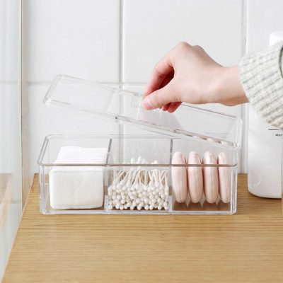 Triple Compartment Makeup Cosmetics Organizer Organiser Lipstick Holder Style Degree Sg