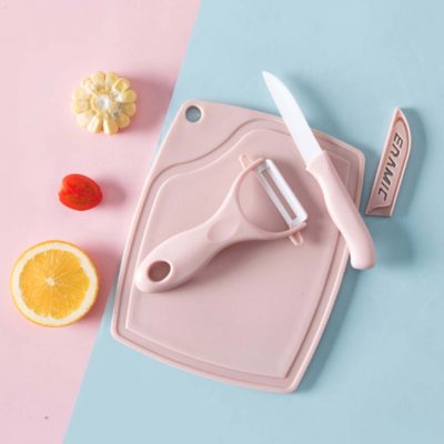 Pastel Knife Board Set Kitchen Chopping Fruits Salad Peeler Food Style Degree Sg Singapore