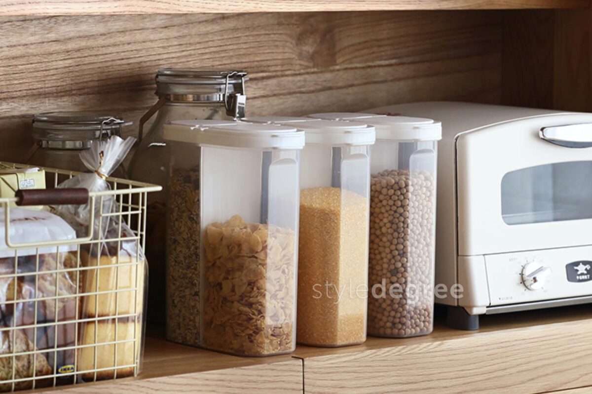 Halves Food Holder, dry food jar, dry goods storage, snacks container, cereal container, storage box, kitchen storage, style degree, singapore, sg