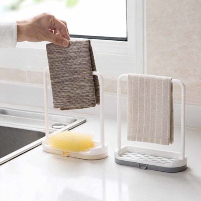 Arch Towel & Sponge Holder Kitchen Cloth Hanger Bathroom Toilet Home Decor Style Degree Sg Singapore