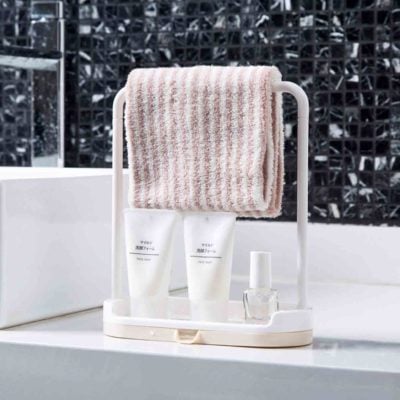 Arch Towel & Sponge Holder Kitchen Cloth Hanger Bathroom Toilet Home Decor Style Degree Sg Singapore