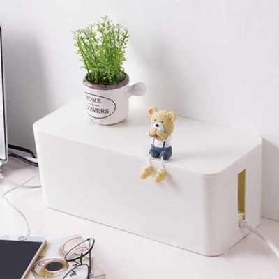 Basic Cable Management Box, cable organiser, organizer, wire, phone charger, laptop charger, organization, organisation, style degree, singapore, sg