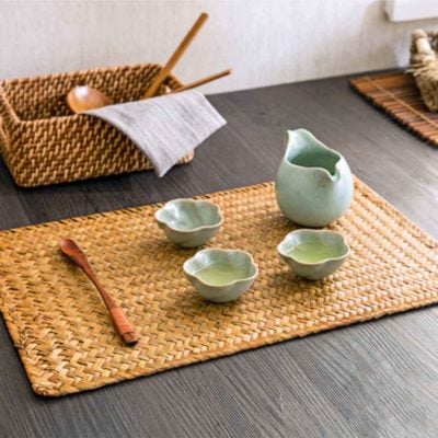Oishii Rattan Table Mat Dining Cloth Style Degree Sg Singapore