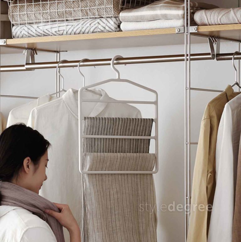 Ladder Clothes Hanger Wardrobe & Closet Organization Style Degree