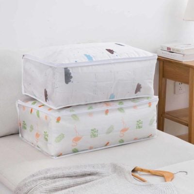 Nature Quilt & Clothes Storage Bag, clothes organisation, quilt storage, blanket storage, home storage solutions, comforter storage bag, style degree, singapore, sg