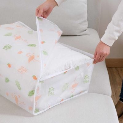 Nature Quilt & Clothes Storage Bag, clothes organisation, quilt storage, blanket storage, home storage solutions, comforter storage bag, style degree, singapore, sg