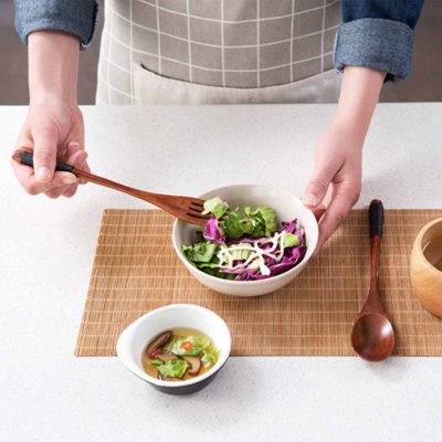 Oishii Wooden Fork & Spoon Utensils Cutlery Dining Style Degree Sg Singapore