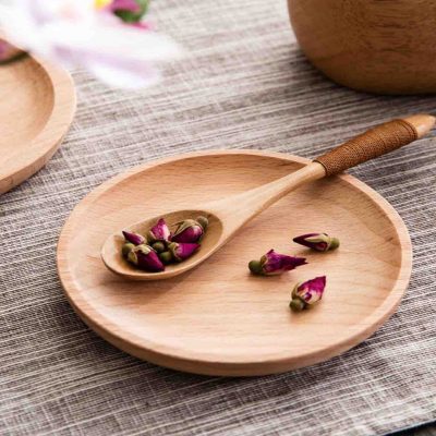Oishii Wooden Mini Plate Utensils Cutlery Dining Dish Ware Style Degree Sg Singapore