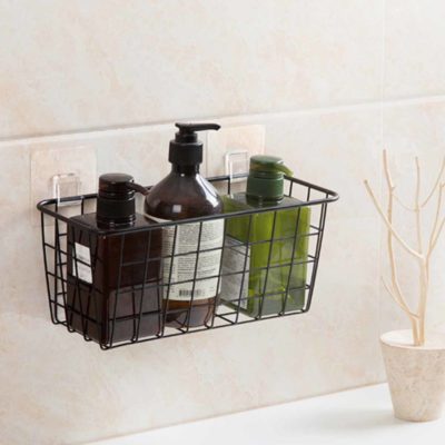 Rustic Basket Wall Holder Kitchen Accessories Hanging Basket Organizer Organiser Style Degree Sg Singapore
