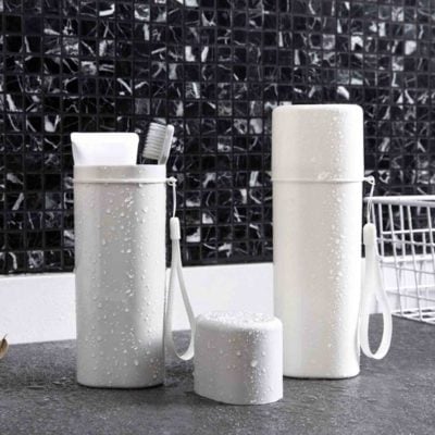 Minimalist Toothbrush Toothpaste Travel Holder Toiletries Toiletry Organizer Organiser Pouch Container Box Style Degree Sg Singapore