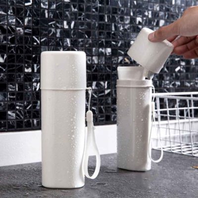 Minimalist Toothbrush Toothpaste Travel Holder Toiletries Toiletry Organizer Organiser Pouch Container Box Style Degree Sg Singapore