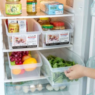 Clear Fridge & Cabinet Organizer Organiser Kitchen Storage Style Degree Sg Singapore