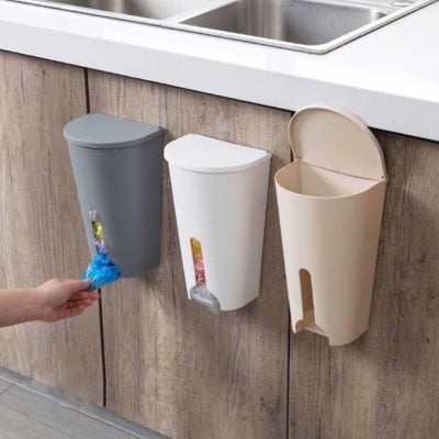 Modern Plastic Shopping Bag Carrier Organizer Organiser Storage Hanging Holder Style Degree Sg Singapore