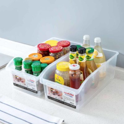 Clear Fridge & Cabinet Organizer Organiser Kitchen Storage Style Degree Sg Singapore
