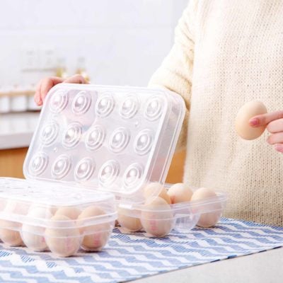 Clear Egg Box Storage Fridge Eggs Refrigerator Holder Egg Container Style Degree Sg Singapore