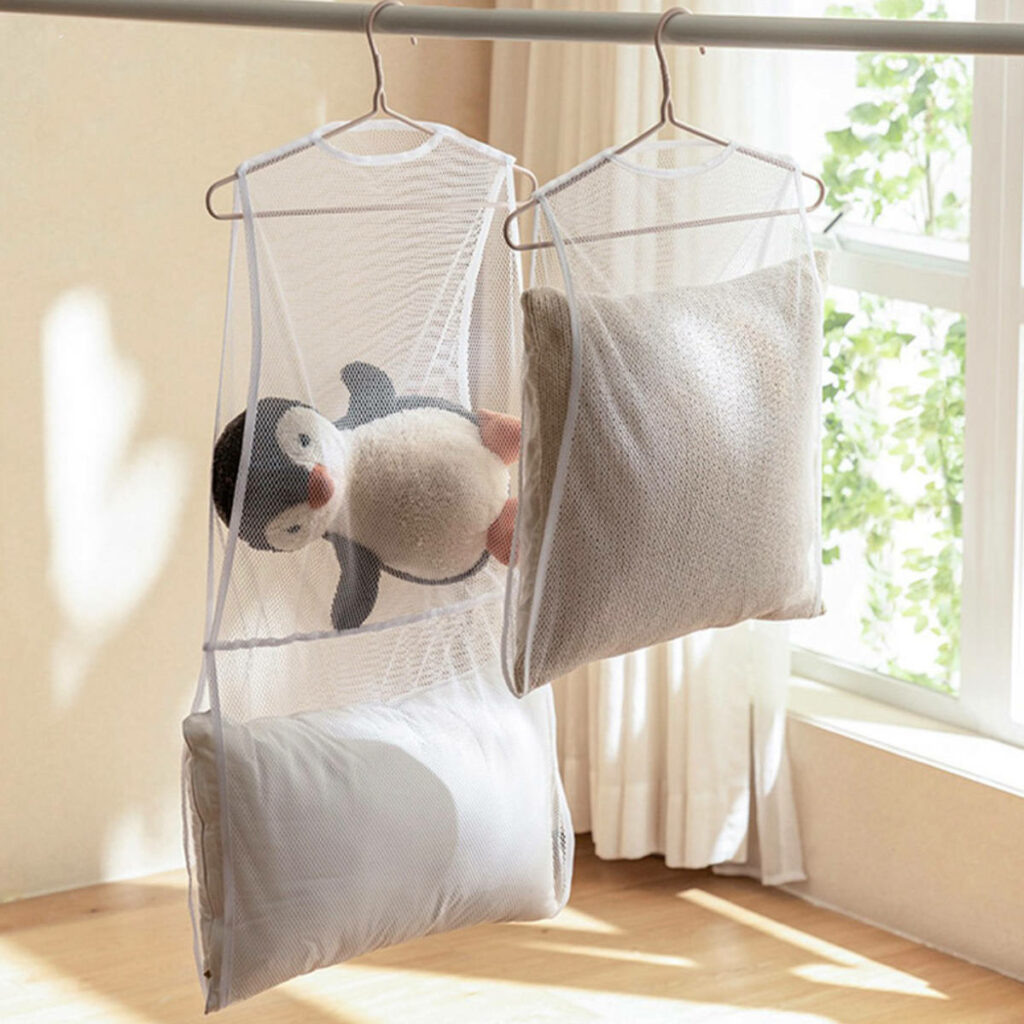 Pillows & Plushies Mesh Clothes Soft Toys Hanger Rack Dryer Laundry Style Degree Sg Singapore