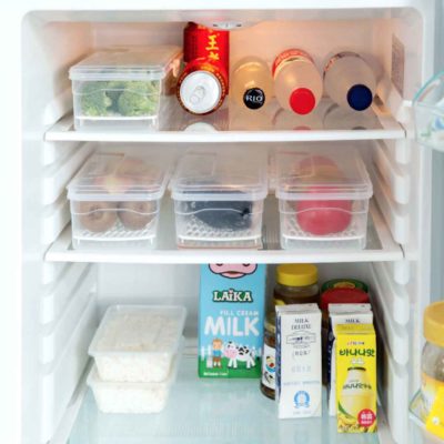 Basic Fridge Container (With Drainer) Food Containers Refrigerator Organizer Organiser Holders Food Storage Box Style Degree Sg Singapore