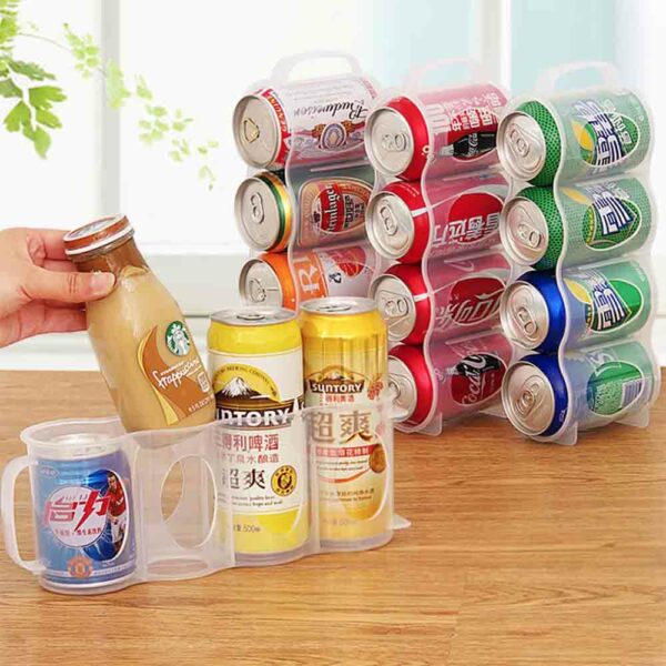 Clear Can Drinks Organizer Canned Drink Organiser Holders Refrigerator Container Style Degree Sg Singapore