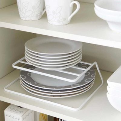 Pyramid Dinnerware Organizer Rack Dining Ware Plates Bowls Cabinet Holder Stand Style Degree Sg Singapore