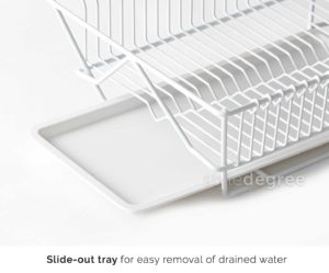 Grande Dish Drainer Rack Drying Dryer Utensils Cutlery Cutleries Pots Pans Dry Kitchen Style Degree Sg Singapore
