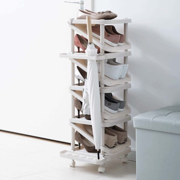Ascend Shoe Rack (Slim Design) Racks With Roller Wheels Organizer Footwear Organiser Storage Slippers Style Degree Sg Singapore