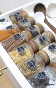 Herbs spices stored in drawer, Drawer storing herbs spices, Style Degree, Singapore, SG, StyleMag.