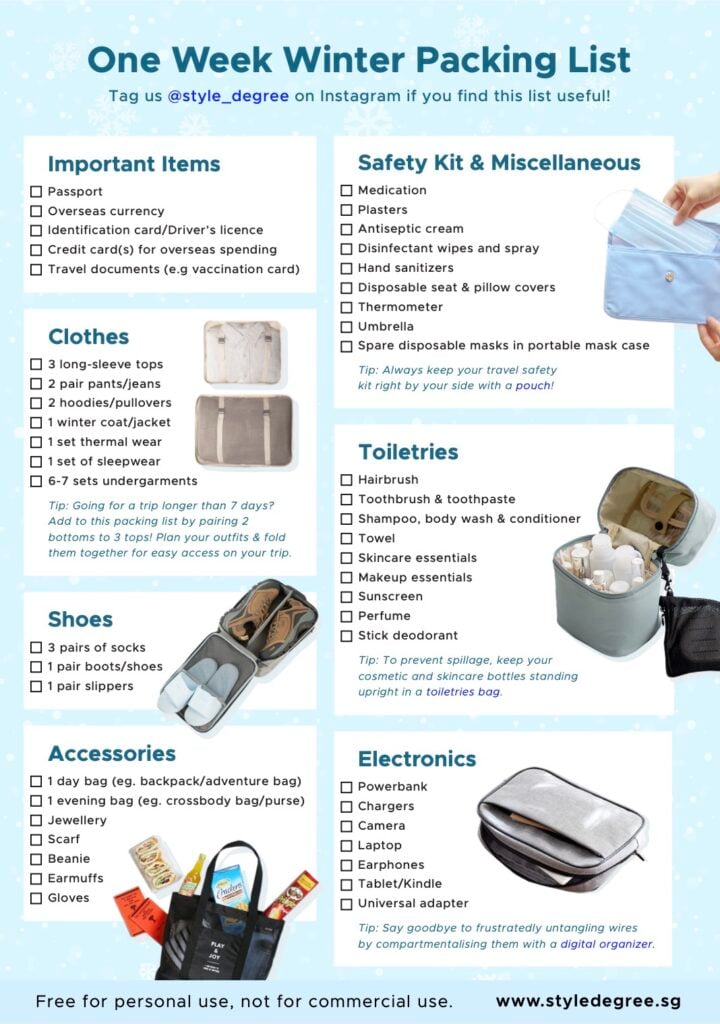 Winter Packing List - Style Degree - Style Degree