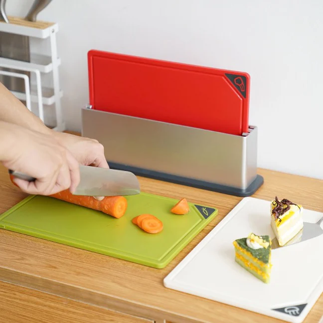 Trio Multi Chopping Board (With Holder)