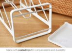 Scandinavian Triple Layer Lid Holder Holders Chopping Board Kitchen Organizer Organiser Style Degree Sg Singapore