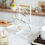 Scandinavian Triple Layer Lid Holder Holders Chopping Board Kitchen Organizer Organiser Style Degree Sg Singapore