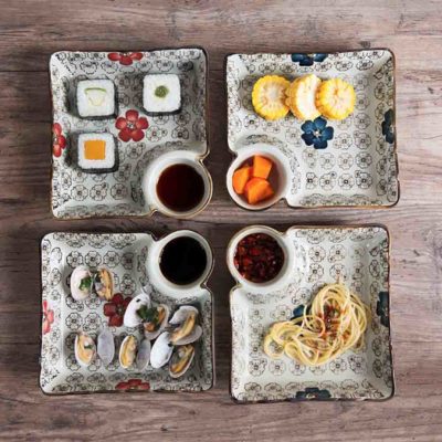Nyonya Snack Platter (With Saucer) Plate Dinnerware Plates Dining Kitchen Style Degree Sg Singapore
