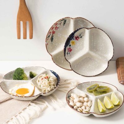 Spring Family Plate (With Divider) Plates Dinnerware Dining Accessories Kitchen Style Degree Sg Singapore