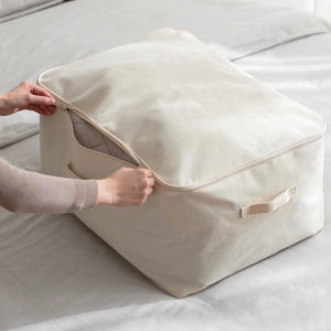 Canvas Quilt Clothes Storage Bag Box Closet Wardrobe Bedding Solution Style Degree Sg Singapore