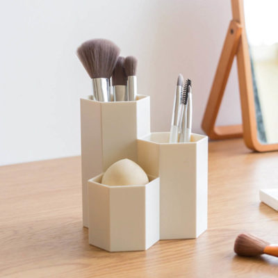 Hexagon Brush & Stationery Organizer Organizers Organiser Pens Holders Style Degree Sg Singapore
