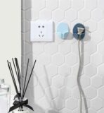 Pastel Power Plug Wall Holder (2pc Set) Socket Plug Wall Adhesive Organizer Organiser Style Degree Sg Singapore