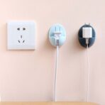 Pastel Power Plug Wall Holder (2pc Set) Socket Plug Wall Adhesive Organizer Organiser Style Degree Sg Singapore