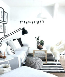 Striped carpet 7 Magical Ways To Make Your Home Look Bigger Home Decor Living Room Inspiration Style Degree StyleMag