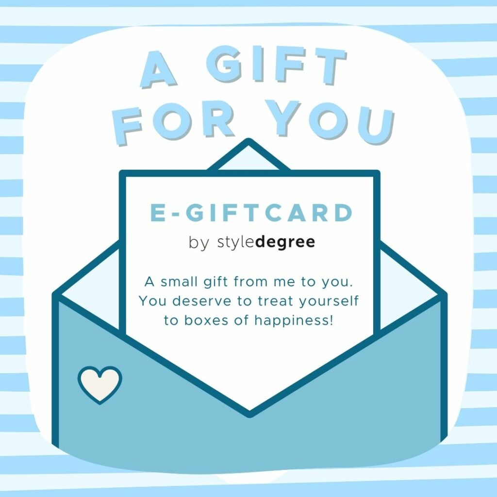 Style Degree e-gift card present