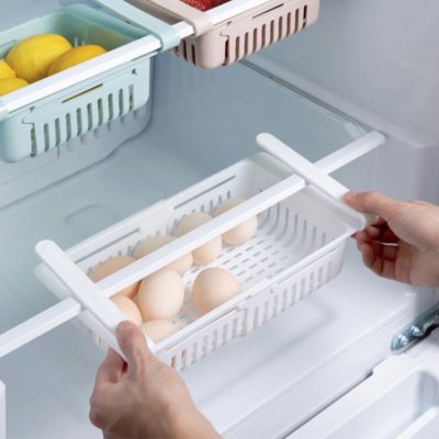 Extendable Fridge Sliding Organizer Organizers Storage Organiser Kitchen Food Holders Containers Style Degree Sg Singapore