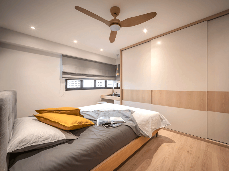 Scandinavian home interior bedroom design singapore, sg