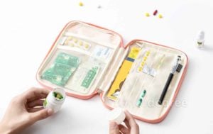 Slim First Aid & Medicine Travel Organizer Organiser Pouch Holder Style Degree Sg Singapore