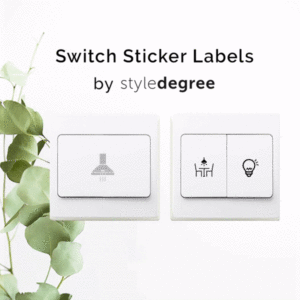 Switch Sticker Label Singapore, Switch Decal Singapore, Light Switch Sticker, Appliances Switch Sticker Label Singapore Style Degree