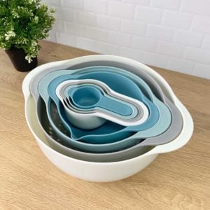 Multi-purpose Baking Mixing Bowl & Colander (8pc Set) Bakeware Bake Cooking Accessories Kitchen Style Degree Sg Singapore